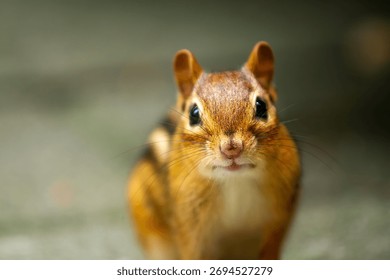 A Chipmonk Looking at the camera