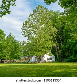 Chippokes Plantation, Virginia, USA - April 25, 2019 - A Preserved Farm House From The 20th Century In A State Park.