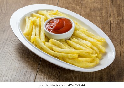 Chips and ketchup