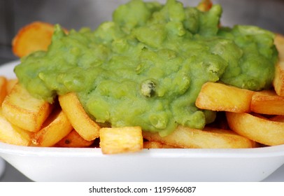 Chips And Mushy Peas