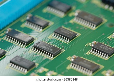 chips on PCB board