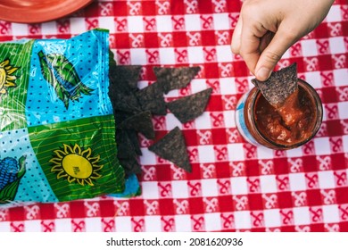 Chips And Salsa While Camping 