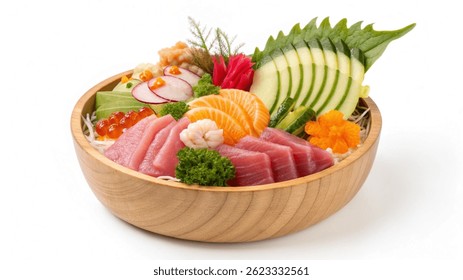 Chirashi sushi - Japanese cuisine, scattered sushi