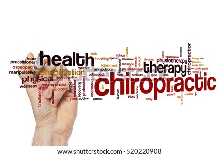 Chiropractic word cloud concept