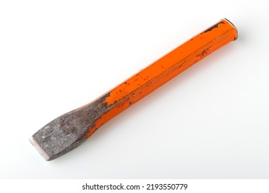 Chisel Or Beard, Impact-cutting Tool For Working Metal Or Stone. Tool On White Background