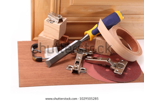 Chisel Door Hinges Sanding Discs Grinding Stock Photo Edit