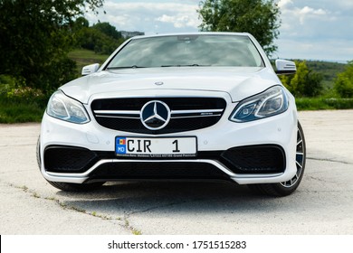 Chisinau, Moldova; June 02, 2020. Mercedes-Benz club festival in Moldova. Mercedes-Benz  E Class W 212. AMG E 63. Editorial photo.