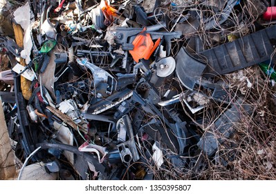 CHISINAU, MOLDOVA - MARCH 23, 2019: Environmental Pollution. Illegal Outdoor Garbage. Pollution concept. Rubbish. Spilled garbage on the street of a big city. - Shutterstock ID 1350395807