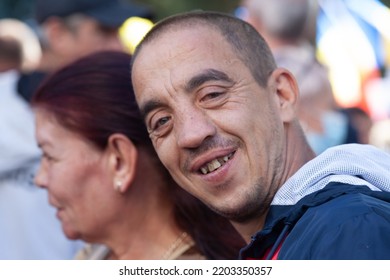 Chisinau, Moldova - September 18, 2022: Opposition Rally Against President Maia Sandu Demanding Resignation.