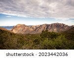 Chisos Basin Looking Toward Vernon Bailey Peak in Big Bend National Park