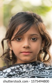 Chittagong / Bangladesh - November 2019: Unidentified Young Girl Living Near Kawran Bazar, Dhaka.