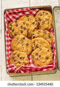 Choc Chip Cookies In A Biscuit Tin