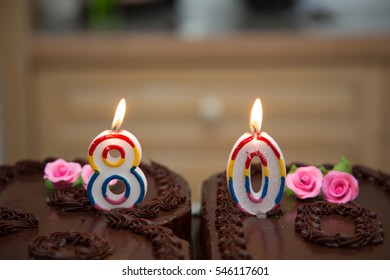 Chocolate 80th Birthday Cake