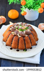 Chocolate Almond And Tangerine Cake