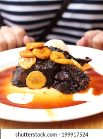 Chocolate Banana Bread Pudding 