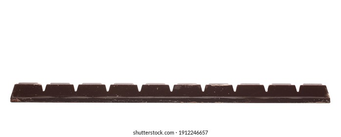 Schokoladenleiste einzeln auf weißem Hintergrund