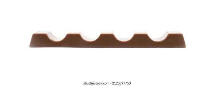 Chocolate Bar Side View Isolated On White Background