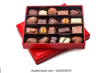 Chocolate Box Isolated On White