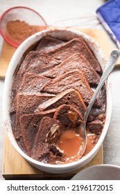 Chocolate Bread And Butter Pudding 