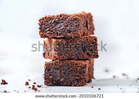 Chocolate brownie fudgy delicious dessert cake pudding recipe