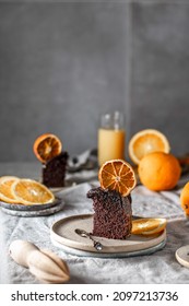 Chocolate Cake With Dried Oranges