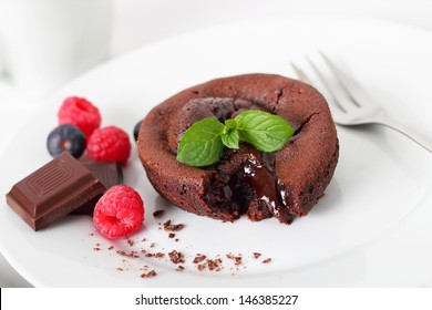 Gateau Fondant Chocolat High Res Stock Images Shutterstock