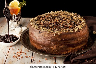 Chocolate Cake With Nuts