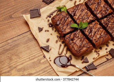 Chocolate Cake On A Baking Sheet