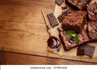 Chocolate Cake On A Baking Sheet