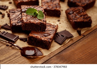 Chocolate Cake On A Baking Sheet