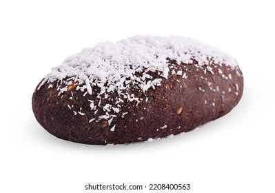 Chocolate Cake Potato Isolated On White Background