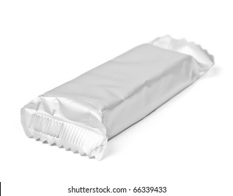 Chocolate Or Cereal Bar  On White Background