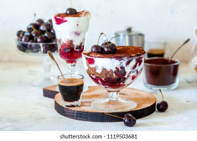 Chocolate Cherry Dessert Trifle