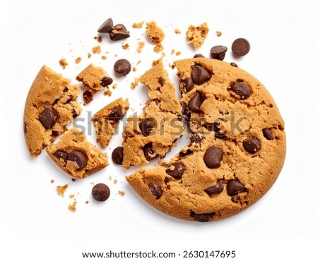 chocolate, chip, bite, bake, biscuit, background, pastry, white, shortbread, food, isolated, orange, breakfast, candy, holiday, bakery, dessert, sugar, snack,