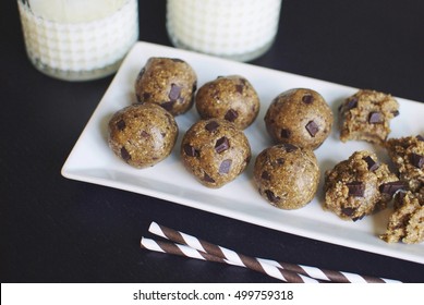 Chocolate Chip Cookie Dough Dessert Balls