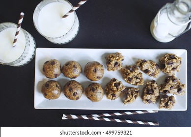 Chocolate Chip Cookie Dough Dessert Balls