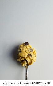 Chocolate Chip Cookie Dough On A Spoon