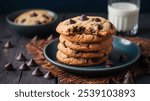 Chocolate Chip Cookies: Soft and chewy cookies filled with melty chocolate chips. A beloved classic, perfect with a glass of milk.