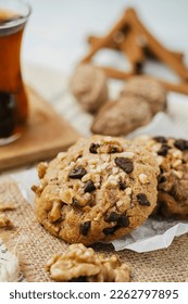 Chocolate Chip, Hazelnut, Walnut, Butter Cookies - Shutterstock ID 2262797895