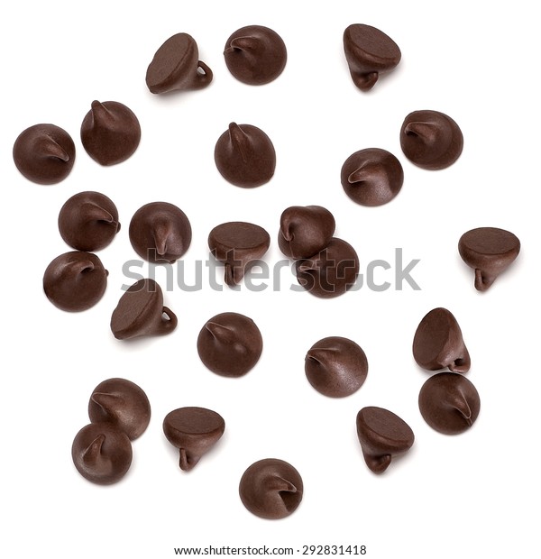 Chocolate Chips Morsels Drops Spread Top Stock Photo (Edit Now) 292831418