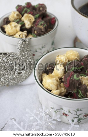 Image, Stock Photo Motif table setting from collected garbage
