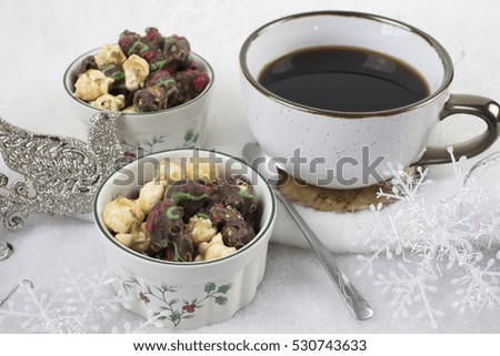 Similar – Image, Stock Photo Motif table setting from collected garbage