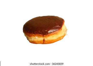 Chocolate Covered Cream Filled Donut. With 