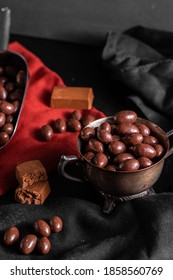 Chocolate Covered Peanuts For Backgrounds