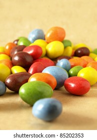 Chocolate Covered Peanuts, Colorful Food