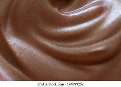 Chocolate Cream Closeup Background Texture