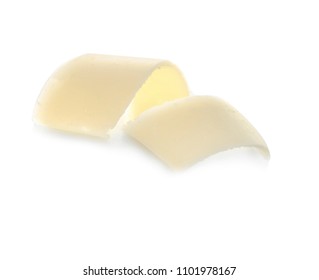 Chocolate Curl On White Background