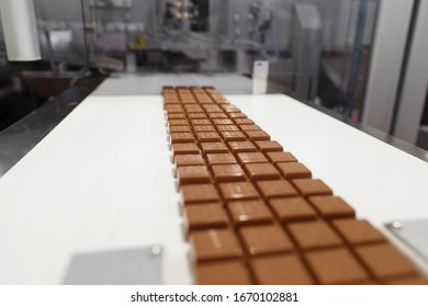 Chocolate Factory. Chocolate Candy Production Line