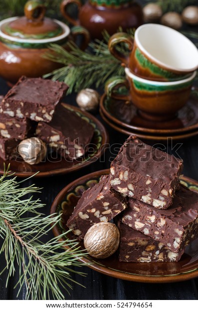 Chocolate Fudge Nuts Nigella Lawson Stock Photo Edit Now 524794654