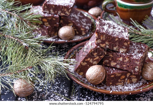 Chocolate Fudge Nuts Nigella Lawson Stock Photo Edit Now 524794795